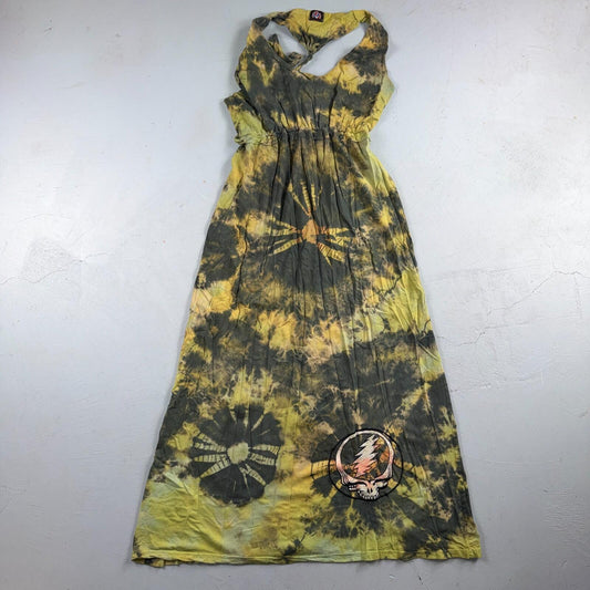 Grateful Dead VTG 90s Tie Dye Dress Sleeveless S/M Cotton Festival Deadhead RARE