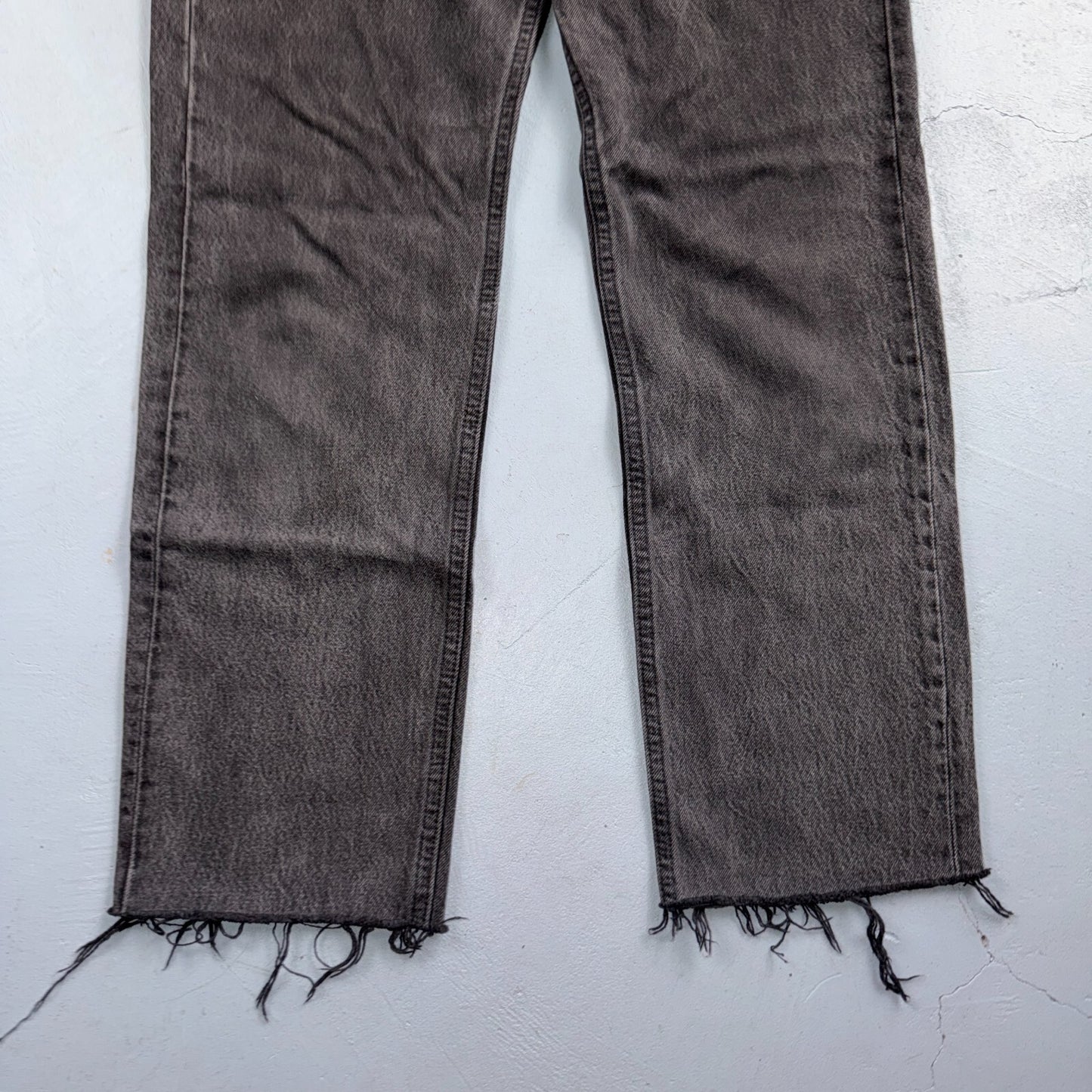 Levis 501 Vintage 90s USA XX Straight Leg Jeans Black Light Wash 31x32 Act 30x27