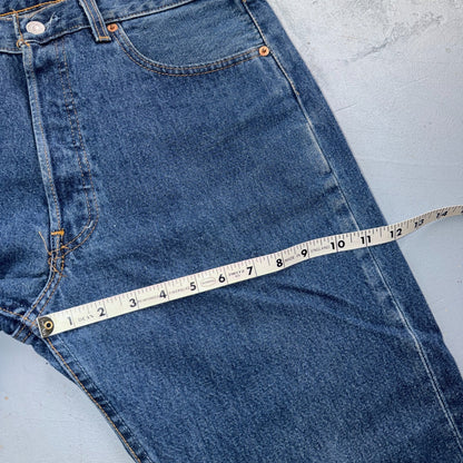 Levis 501 Vintage 90s USA XX Straight Leg Jeans Blue Med Wash 33x32 Act 33x31