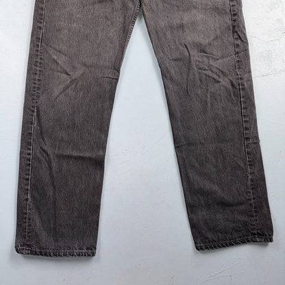Levis 501 Vintage 90s USA XX Straight Leg Jeans Black Light Wash 40x34 Act 37x33