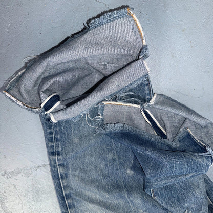 Levis 501 Vintage 80s Redline Selvedge USA XX Jeans Light Wash 30x31 Act 28x25
