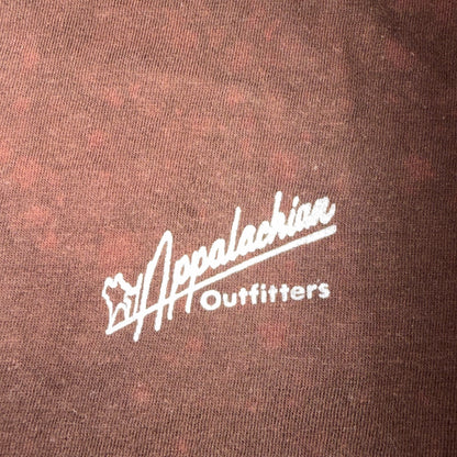 Take Memories Leave Footprints 80s VTG T Shirt Brown 1980s Single Stitch Hiking