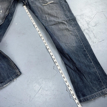 Levis 501 Vintage Y2K XX Straight Leg Jeans Blue Med Wash 34x36 Act 33x30
