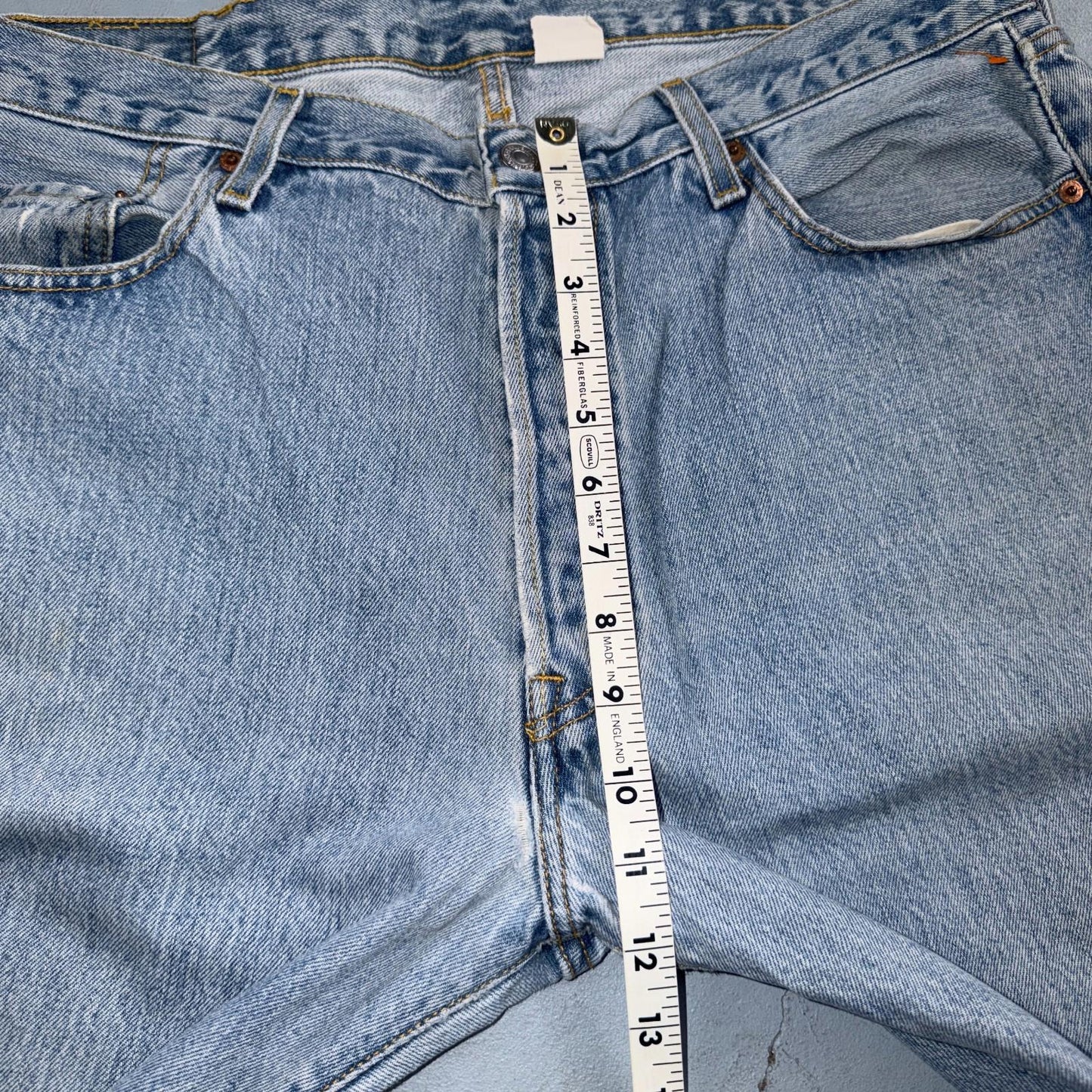 Levis 501 Vintage Y2K 90s XX Straight Leg Jeans Blue Light Wash 38x34 Act 36x34