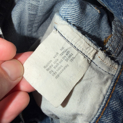 Levis 501 Vintage 80s Redline Selvedge USA XX Jeans Light Wash 29x32 Act 28x29
