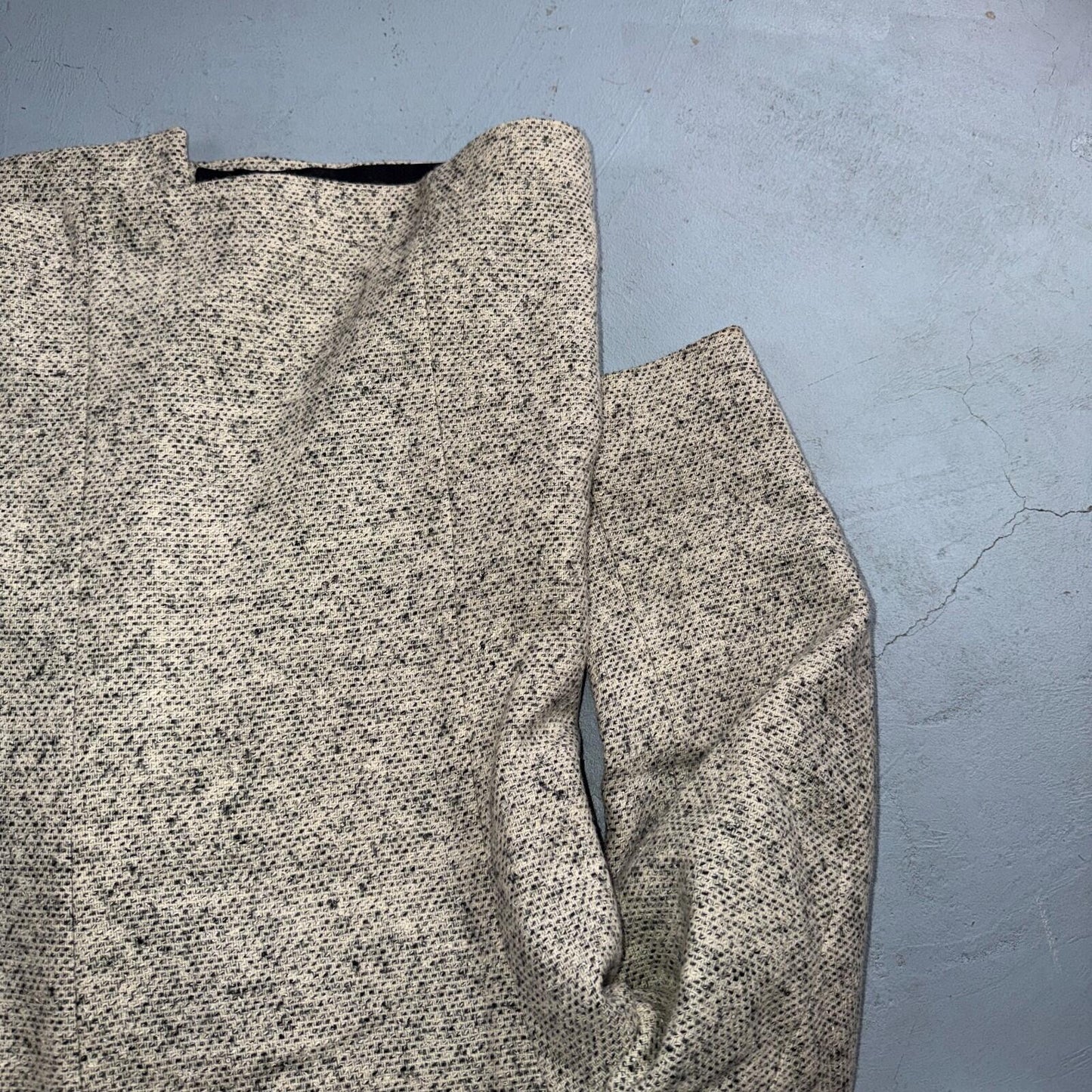 Vintage Blazer Shryocks Double Breast Mens 42 Wool Tweed Sport Suit Coat 80s