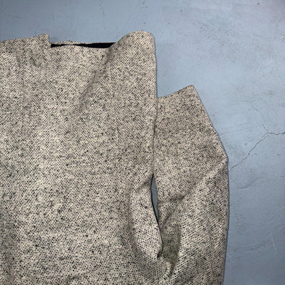 Vintage Blazer Shryocks Double Breast Mens 42 Wool Tweed Sport Suit Coat 80s