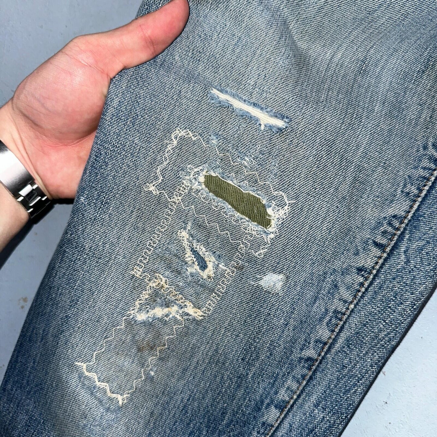 Vintage LEVIS 505 Jeans Big E 1960s Denim 30x26 USA 60s 501 502 Talon Zipper
