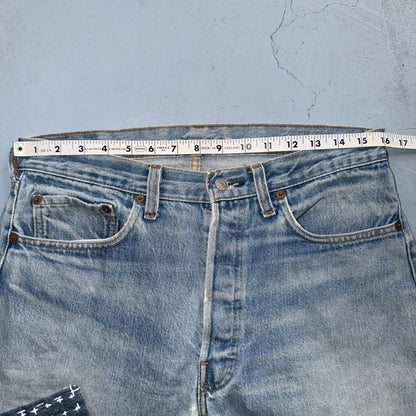 Levis 501 Vintage 80s Redline Selvedge USA XX Jeans Light Wash 34x32 Act 32x30