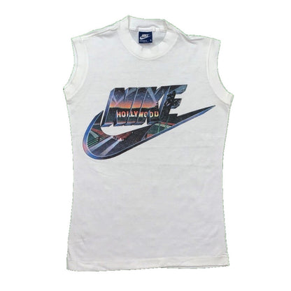 Vintage Nike 80s Hollywood Swoosh City Series T Shirt USA Rare Tank Small