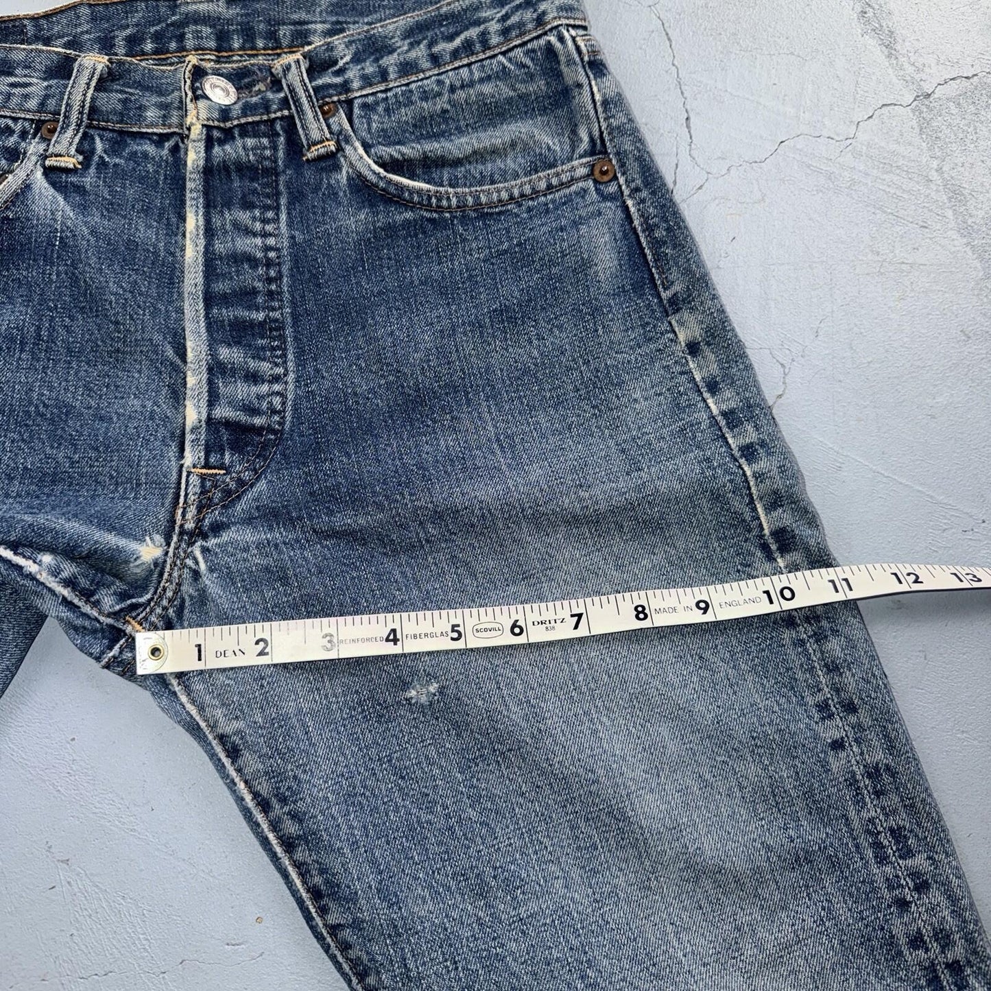 Levis 501 Big E Vintage 60s Redline Selvedge USA XX 1960s Jeans 66 Act 28x28