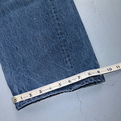 Levis 501 Vintage 80s USA XX Straight Leg Jeans Blue Med Wash 44x32 Act 39x28