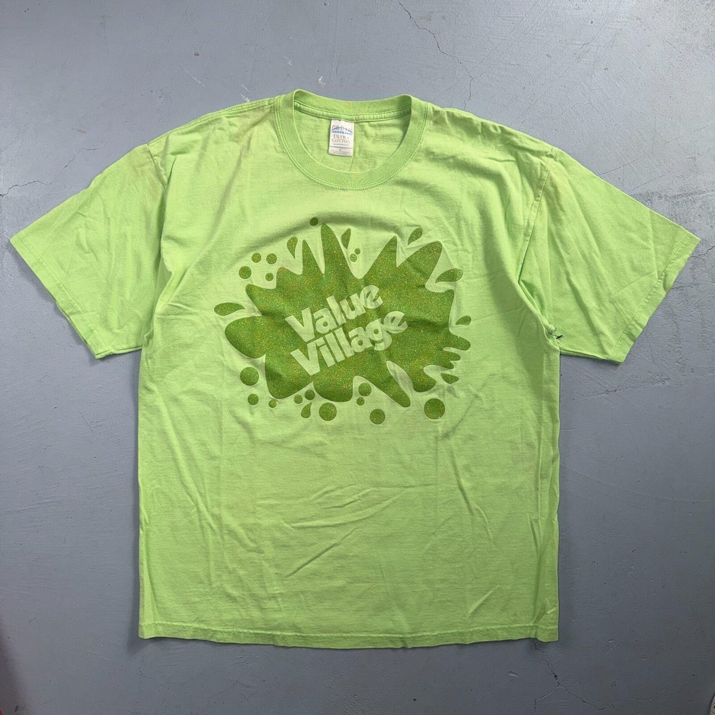 Value Village Green Savers VTG T Shirt Y2K Thrift Store Goodwill Promo Employee