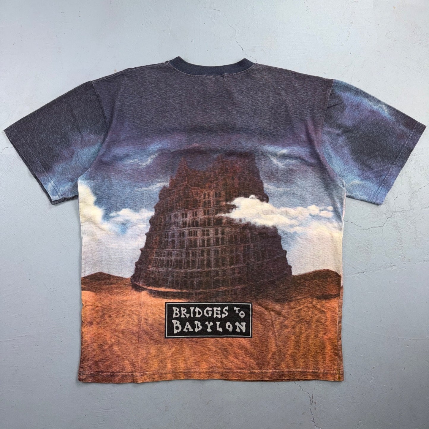 VTG 1997 The Rolling Stones Bridges to Babylon Tour All Over Print T Shirt AOP