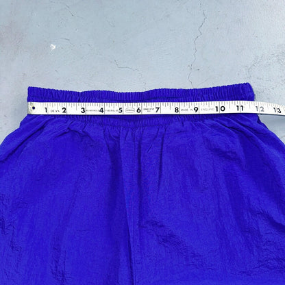 Nike VTG 90s Windbreaker Track Pants Ankle Zip Unlined Purple 1990s Essential