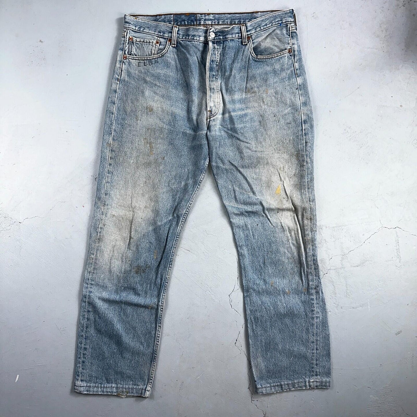 Levis 501 Vintage 90s XX Straight Leg Jeans Y2K Light Wash 40x36 Act 38x31