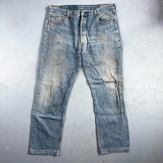 Levis 501 Vintage 90s XX Straight Leg Jeans Y2K Light Wash 40x36 Act 38x31