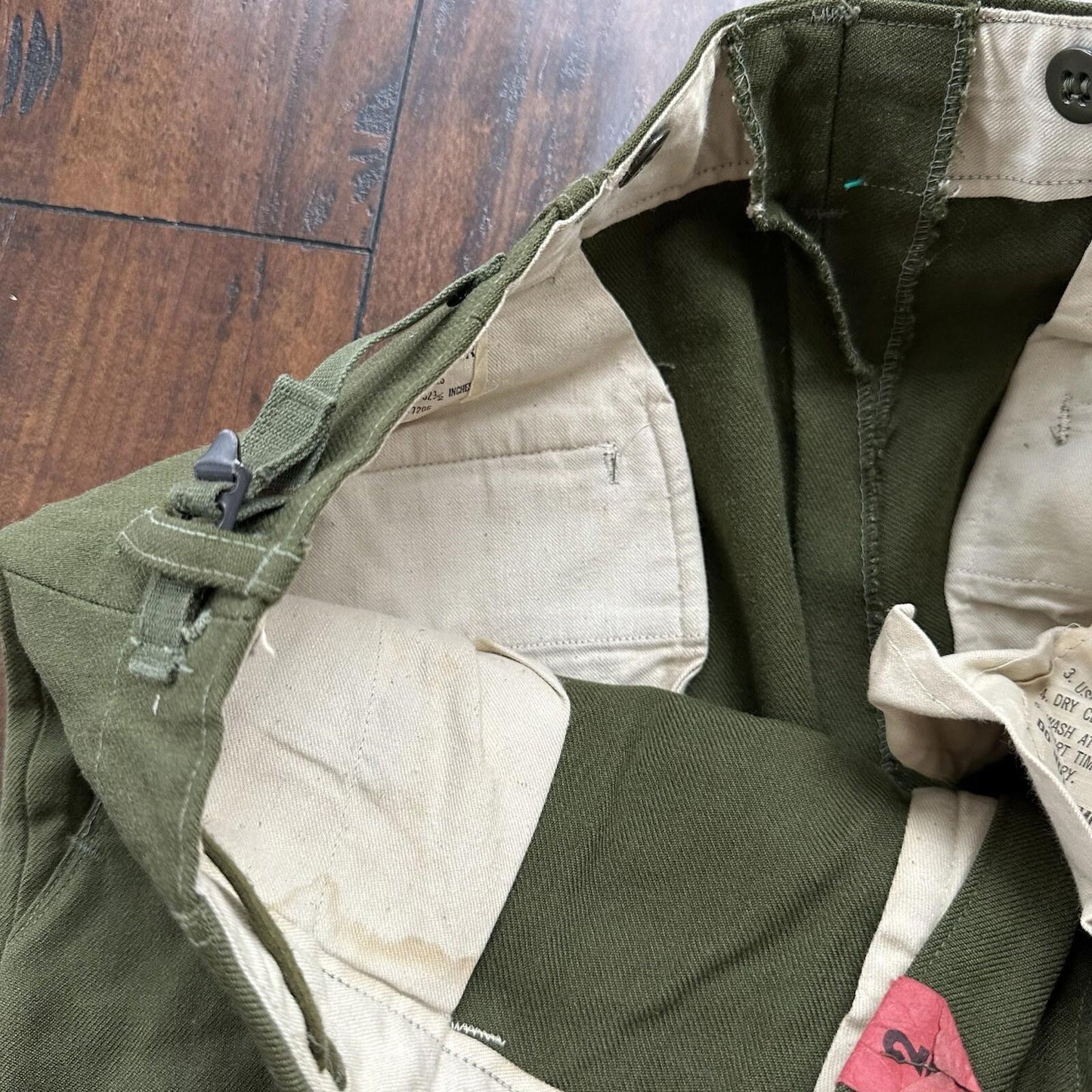 Original 1951 Dated Wool OG-108 Trousers 31x29 Military Pants Not HBT WWII WW2