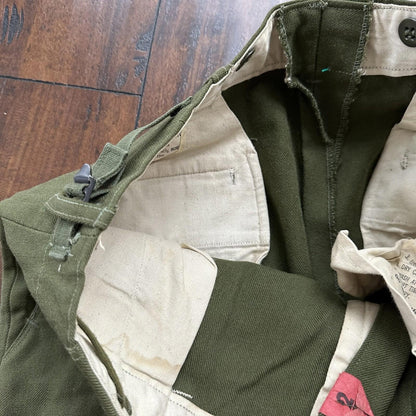 Original 1951 Dated Wool OG-108 Trousers 31x29 Military Pants Not HBT WWII WW2