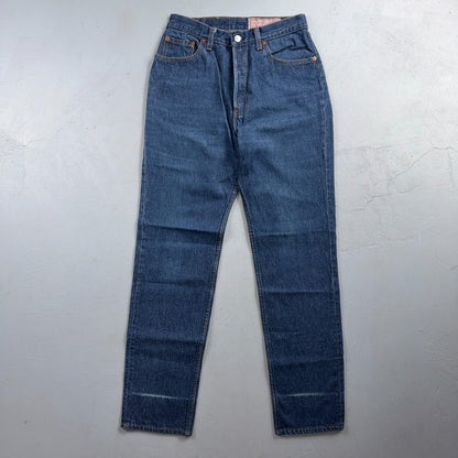 Levis 501 Vintage 80s USA XX Straight Leg Jeans High Rise Sz 13 Womens Act 27x31