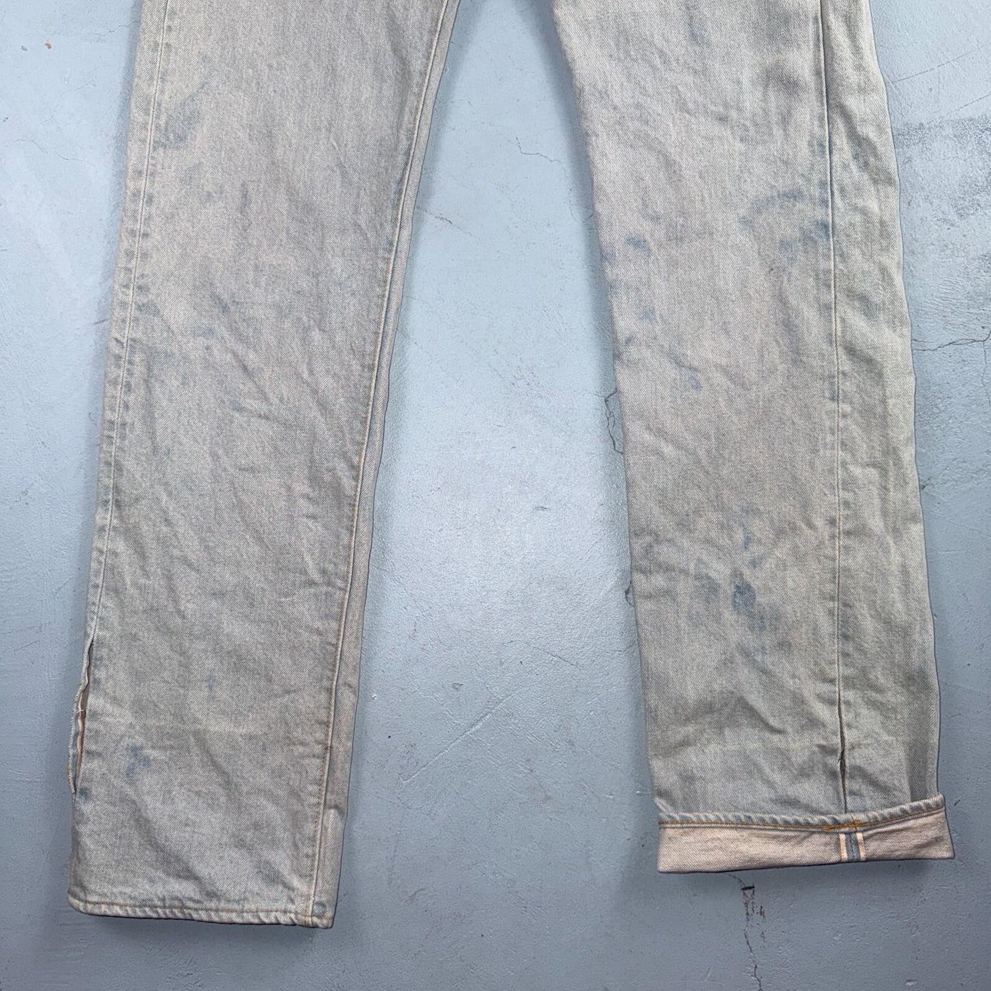 Levis 501 Vintage 80s Redline Selvedge USA XX Jeans Bleach Wash 32x40 Act 30x35