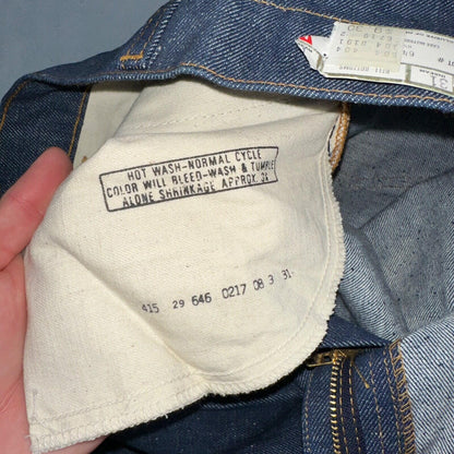 Levis 646 Deadstock 70s USA Orange Tab Bootcut Flare Bell Bottom NOS Jeans 34x31