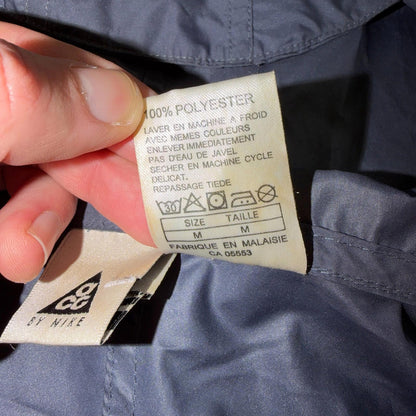 Nike ACG Half-Zip Anorak Jacket Mens M Gray Windbreaker Hiking Outdoor VTG 90s