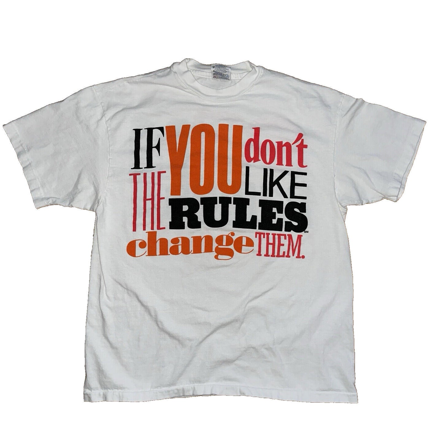 You Don’t Like The Rules Vintage 90s Chicago T Shirt Quote Radio Boxy Inspired