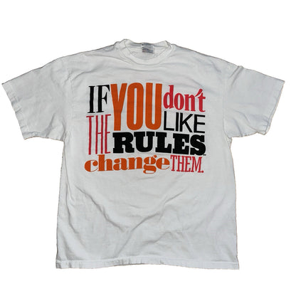 You Don’t Like The Rules Vintage 90s Chicago T Shirt Quote Radio Boxy Inspired