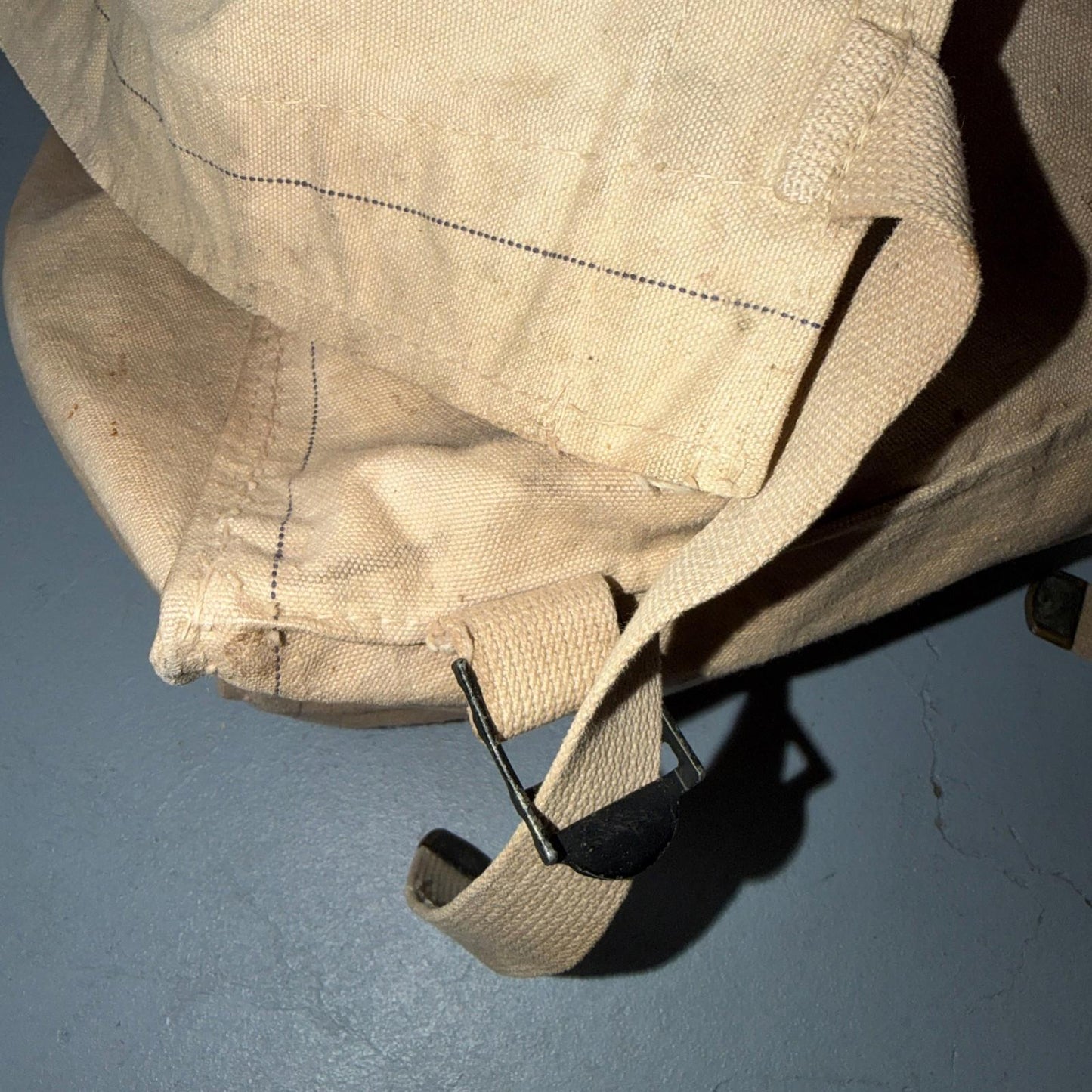 VTG 1930s 1940s Canvas Fishing Field Bag Saddle Bell System Canvas Tote WWII
