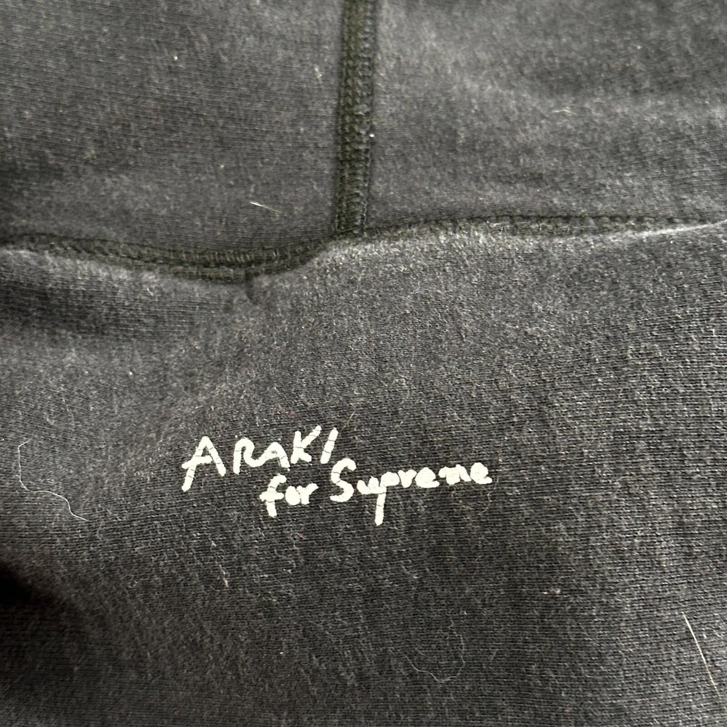 Supreme Araki Rose Hooded Sweatshirt Black Size Medium Hoodie FW16 2016