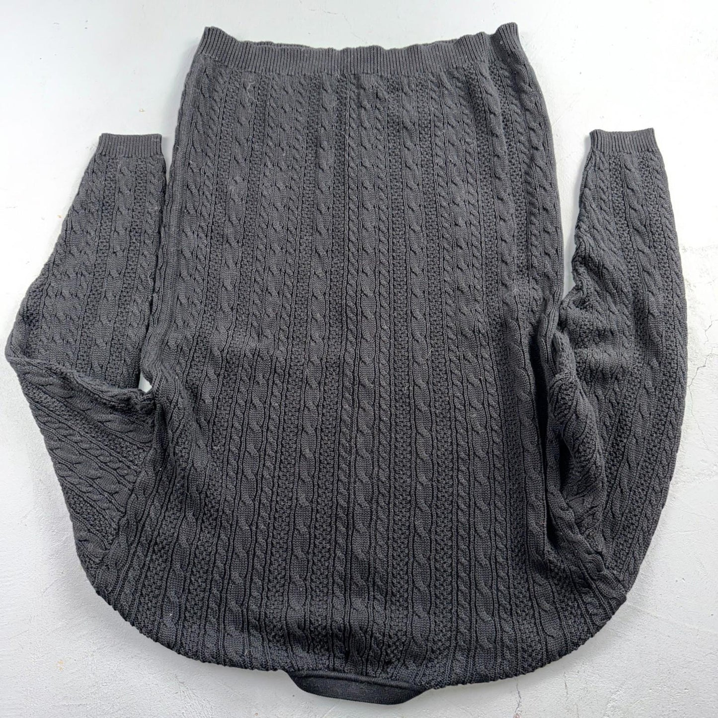 Nordstrom VTG 1990s Black Sweater Button Front Long Sleeves Cardigan Medium 90s
