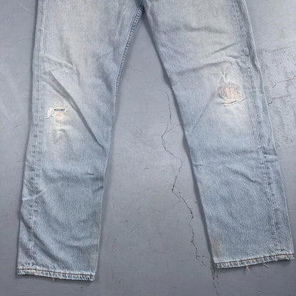 Levis 501 Vintage Y2K 90s XX Straight Leg Jeans Blue Light Wash 34x32 Act 33x31