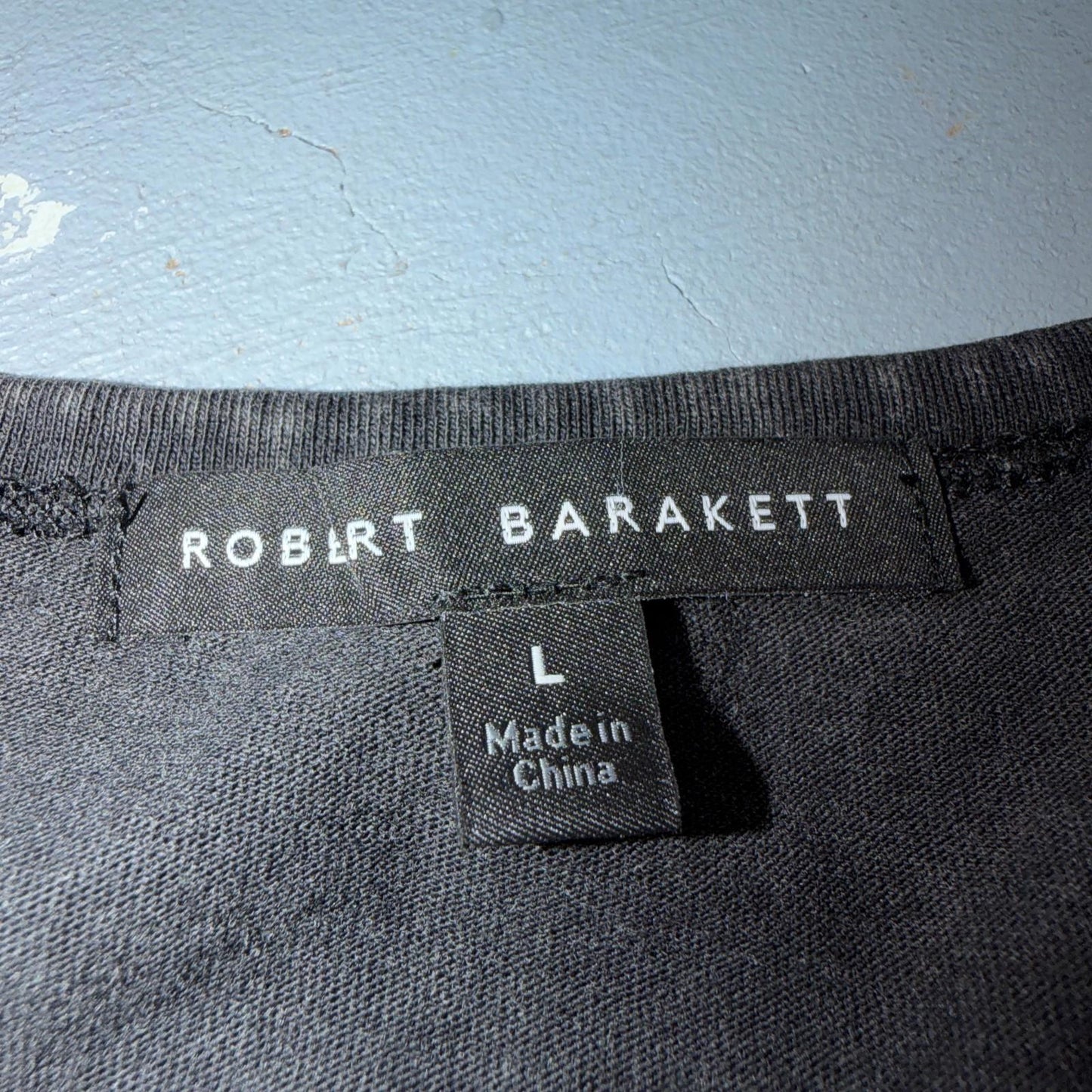 Robert Barakett Mens Kentville T Shirt Black Size Large