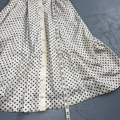 Vintage 1950s Koret of California Polka Dot Shirt Dress San Francisco Rockabilly