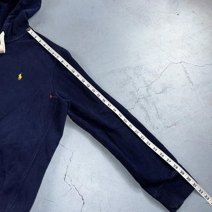 Polo Ralph Lauren VTG Full Zip Hoodie Men’s Size XL Cotton Blue Jacket 90s