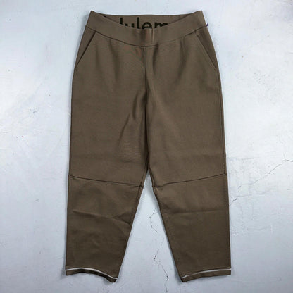 Lululemon Beige Brown Pants Work Pants Women’s Size L Tech Crop Yoga