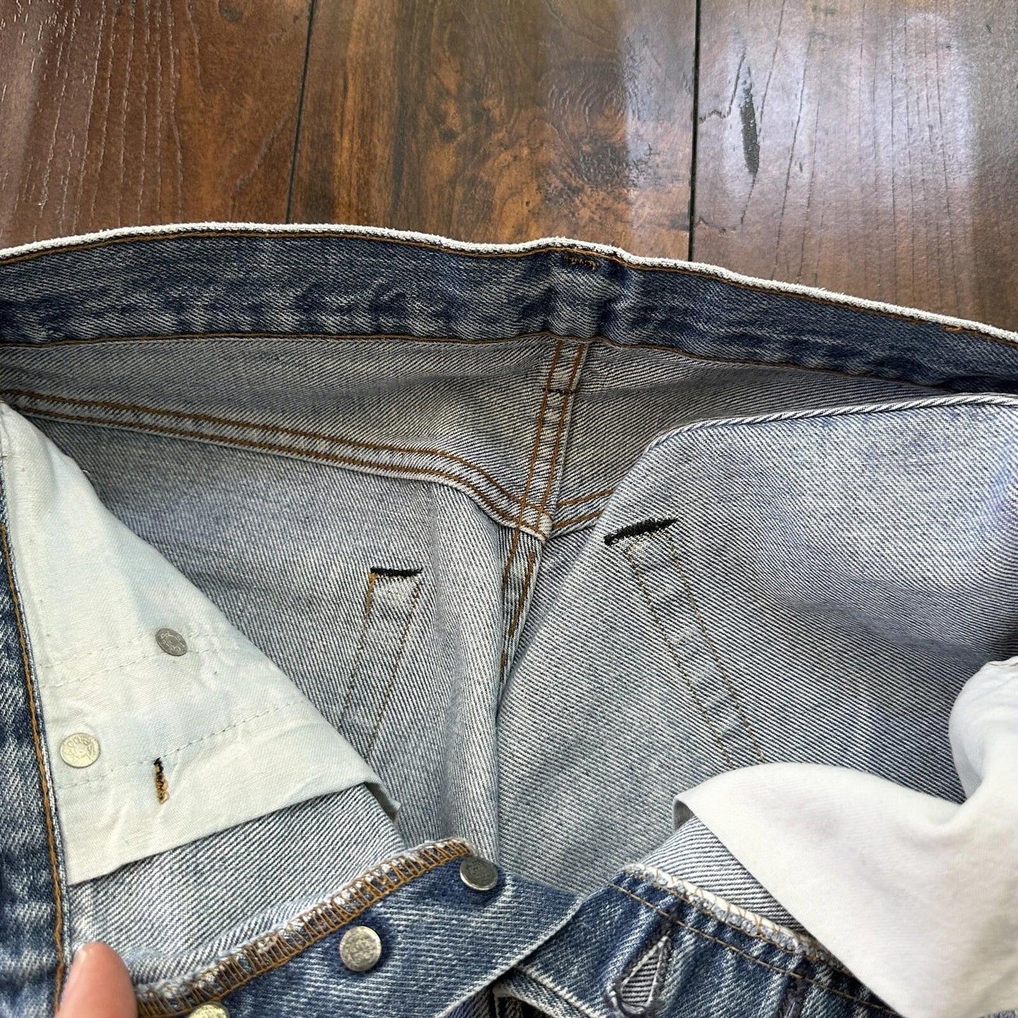 Levis Vintage 80s Redline Selvedge USA 501 XX Jeans 66 70s Light 30x33 Act 28x28