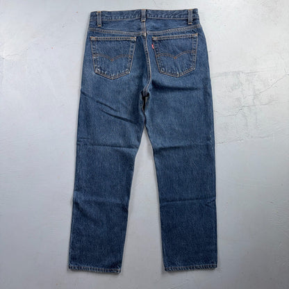 Levis 501 Vintage 80s USA XX Straight Leg Jeans Blue Dark Wash 34x30 Act 32x27