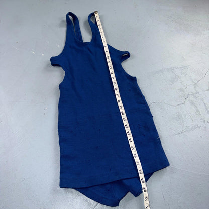 VTG Women's 20s Blue Wool Swimming Suit 920s Swimsuit JC Penneys 1920s Art Deco