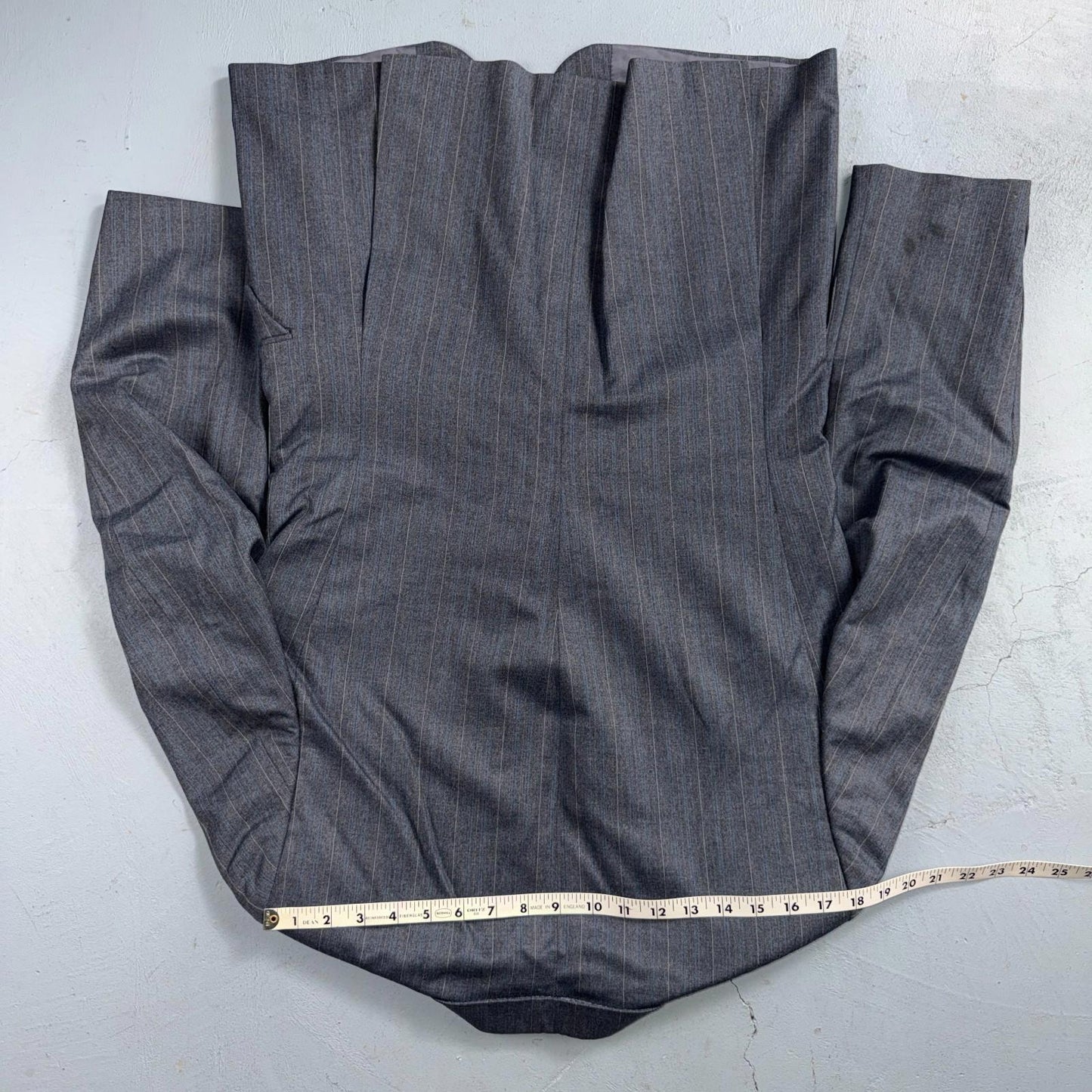 YSL Yves Saint Laurent Vintage Gray Grodin Jacket 38 Blazer Coat France Suit 80s