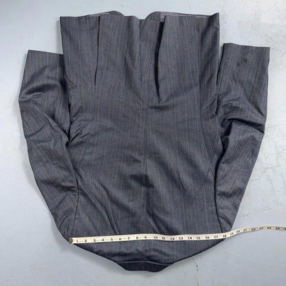 YSL Yves Saint Laurent Vintage Gray Grodin Jacket 38 Blazer Coat France Suit 80s