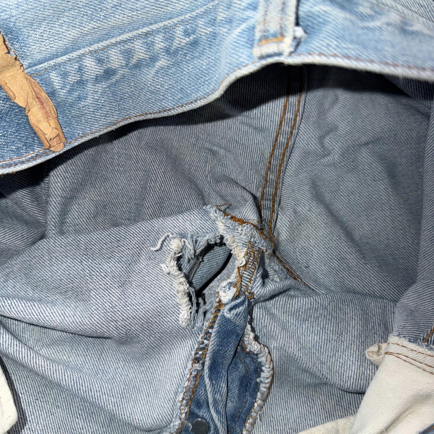Levis 501 Vintage 80s Redline Selvedge USA XX Jeans Light Wash 38x40 Act 36x36