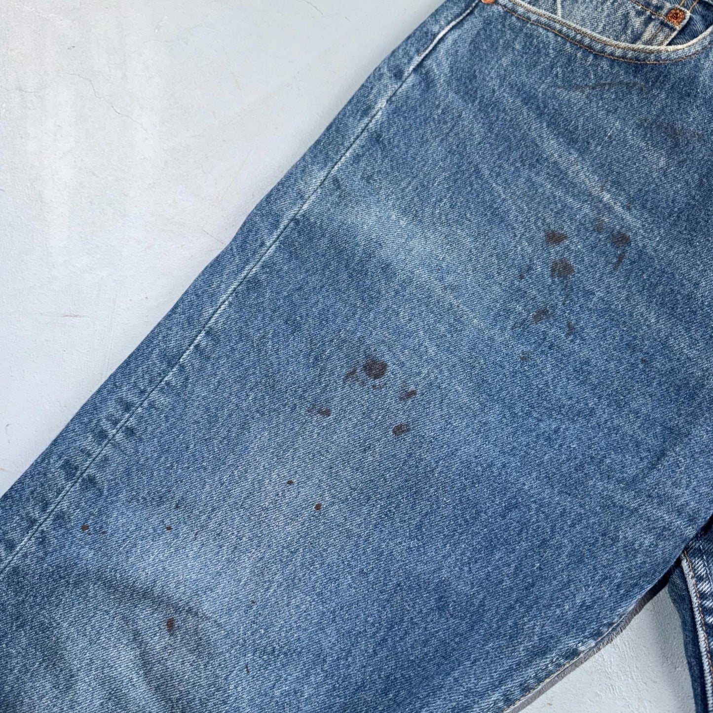 Levis 501 Vintage 90s USA XX Straight Leg Jeans Blue Med Wash 36x34 Act 33x30