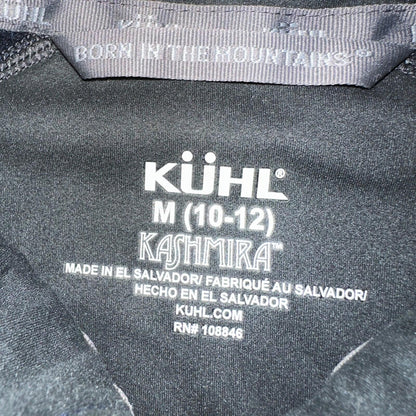 Kuhl Youth Size M (10-12) Navy Gray Kashmira Fleece Pullover Sweater Quarter Zip