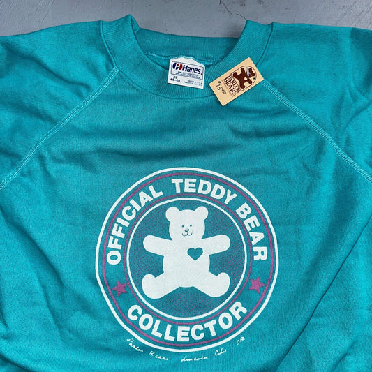 Hanes VTG Parlor Bears Crew Neck Sweatshirt Teddy Bear Collector TY 1980s XL