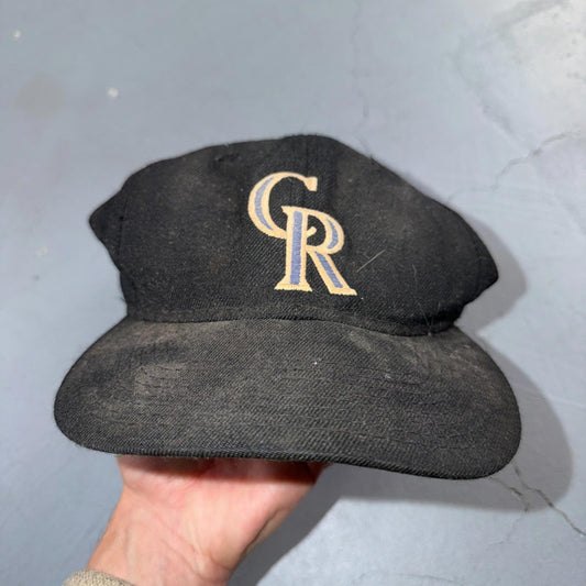 Vintage 80s Colorado Rockies Starter SnapBack Laser Cap MLB 1980s Rare Hat