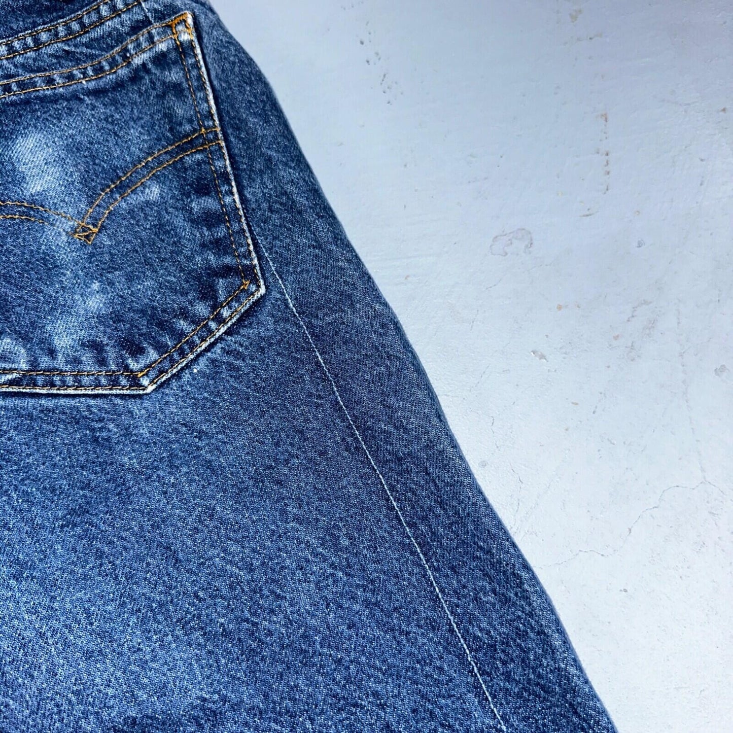 Levis 505 Vintage 90s Orange Tab Jeans Blue Med 501 Wash 33x34 Act 31x33