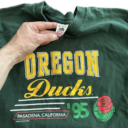 VTG Oregon Ducks Rosebowl 1995 T Shirt California Flea Market 90s Long Sleeve