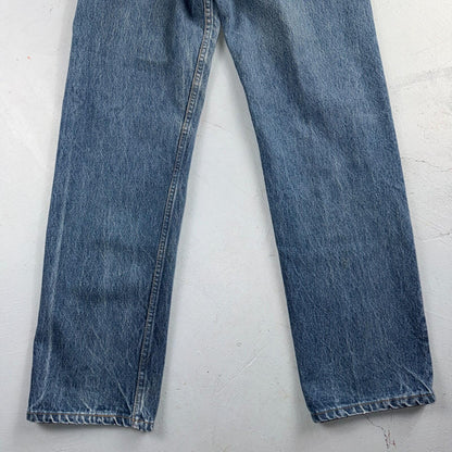 Levis 501 Vintage 80s USA XX Straight Leg Jeans Blue Light Wash 33x33 Act 31x30